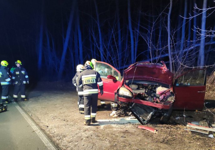 Wypadek na drodze Barlinek - Krzynka. Kierowca prowadził będąc pod wpływem alkoholu.